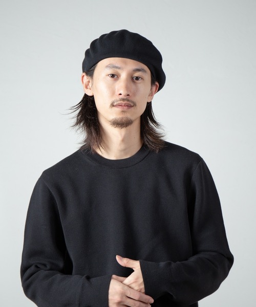 Racal KINT BERET ベレー帽 ラカル ニットベレー ブラック RACAL（ラカル） 帽子 ベレー帽 Organic Cotton Thermo Knit Beret
