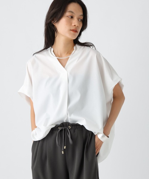 Elura（エルーラ） ブラウス シャツ ハリ感Vブラウス / 582336
