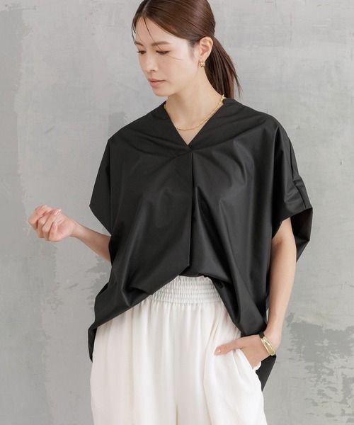 Elura（エルーラ） ブラウス シャツ ハリ感Vブラウス / 582336