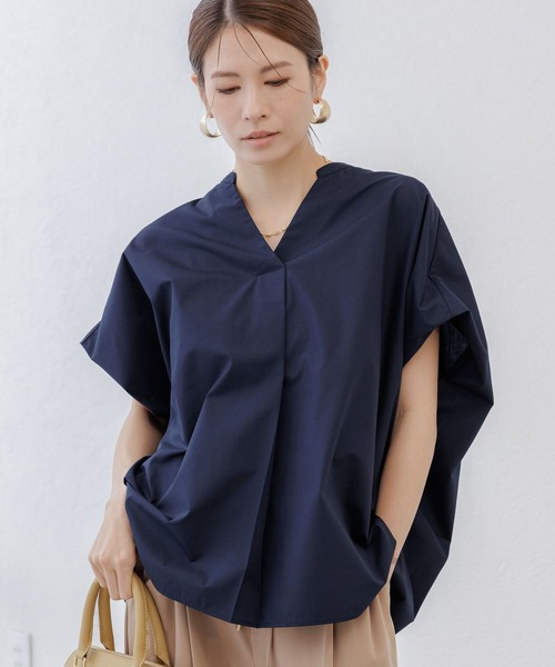 Elura（エルーラ） ブラウス シャツ ハリ感Vブラウス / 582336