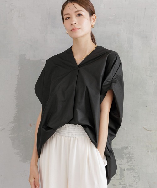 Elura（エルーラ） ブラウス シャツ ハリ感Vブラウス / 582336