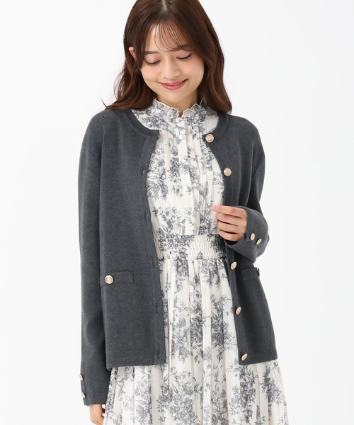 MISCH MASCH カーディガン WEB限定 2025秋冬新作 金ボタンニット