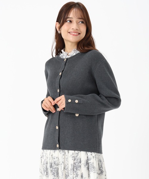 MISCH MASCH カーディガン WEB限定 2025秋冬新作 金ボタンニット