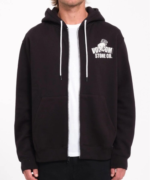 VOLCOM フード付きパーカー Mサイズ 黒 VOLCOM ボルコム スノーボード パーカー スノーパーカー メンズ