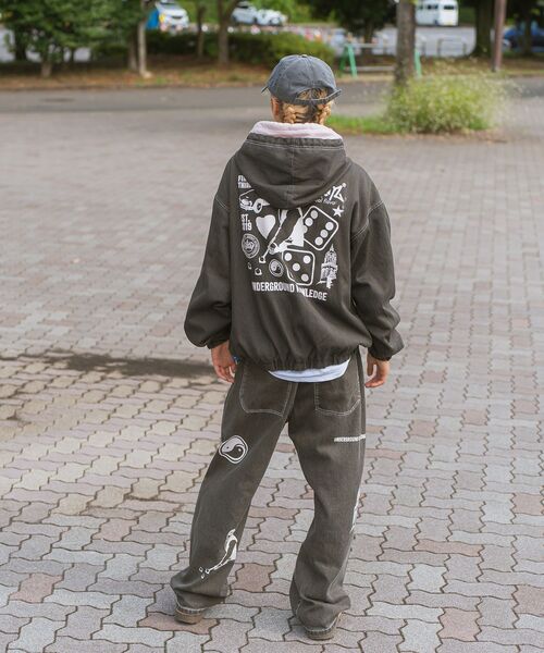 「SEQUENZ」 加工デニムパンツ LARGE ブラック メンズ