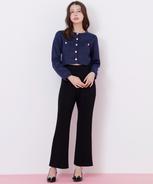 ジル バイ ジル スチュアート（JILL by JILL STUART）/バックリボンフレアパンツ JILL by JILL STUART（ジルバイジルスチュアート） パンツ バック