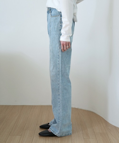 「UNE MANSION」 加工デニムパンツ LARGE ブルー レディース
