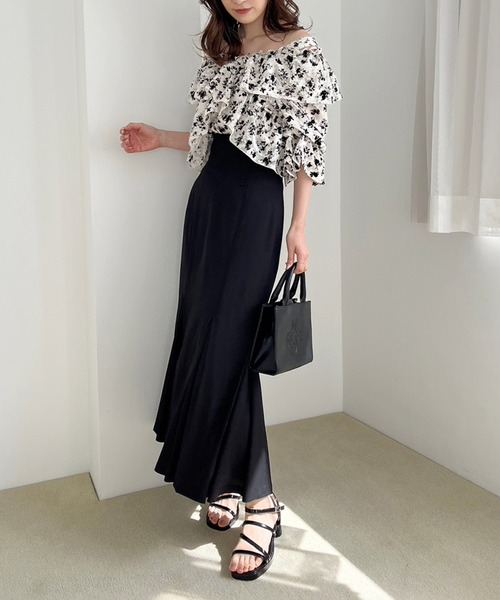 「one after another NICE CLAUP」 スカート MEDIUM アイボリー レディース_画像2
