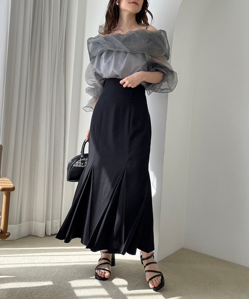 「one after another NICE CLAUP」 スカート MEDIUM アイボリー レディース_画像6