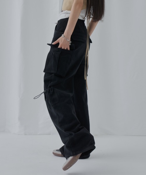 「GIUNON」 カーゴパンツ 0 ホワイト レディース