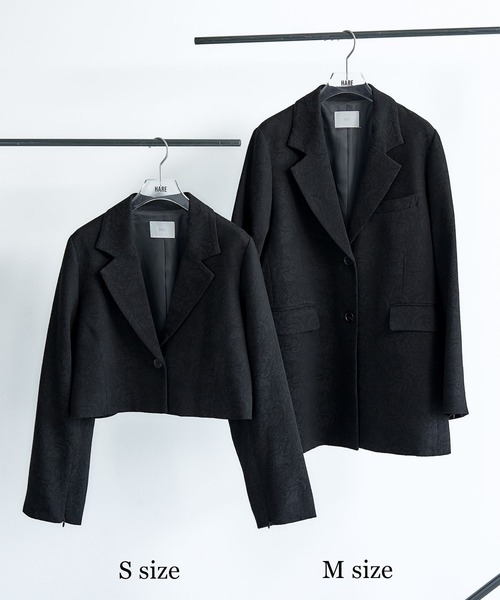 HARE ジャガードジャケット HARE ジャケット テーラードジャケット VINTAGEジャガード2WAY