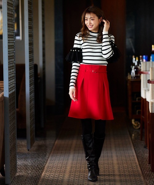 「QUEENS COURT」 長袖ニット M ブラック レディース_画像7