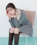ワンピース ファーティッペットニットセットアップの詳細画像3