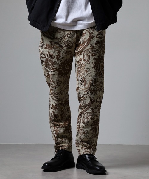 FUNALIVE（ファンアライブ） チノパン ゴブラン織りペイズリー柄