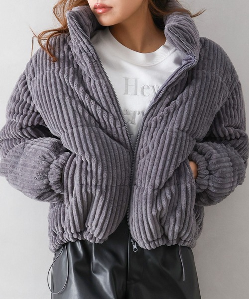 SpRay（スプレイ） ブルゾン アウター コーデュロイ中綿クロップド