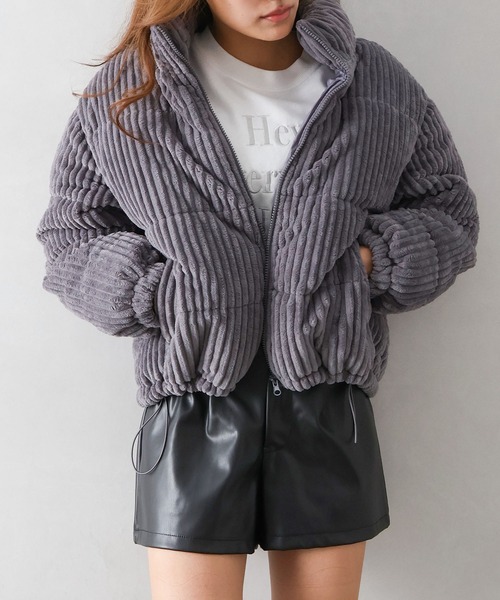 SpRay（スプレイ） ブルゾン アウター コーデュロイ中綿クロップド