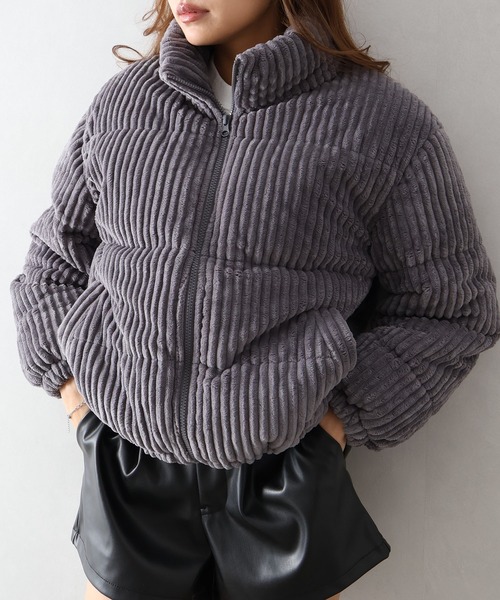 SpRay（スプレイ） ブルゾン アウター コーデュロイ中綿クロップド