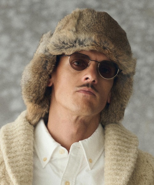 THEOREM キャップ 帽子 mko13192- Rabbit Fur Flight Cap フライト