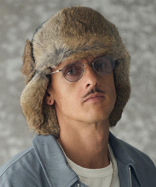 THEOREM キャップ 帽子 mko13192- Rabbit Fur Flight Cap フライト