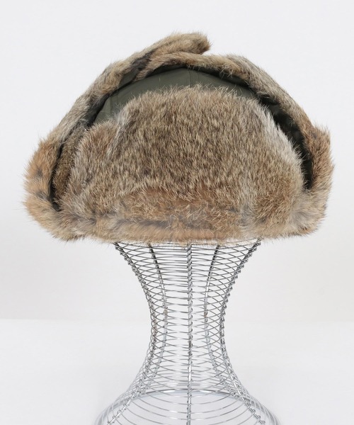 THEOREM キャップ 帽子 mko13192- Rabbit Fur Flight Cap フライト