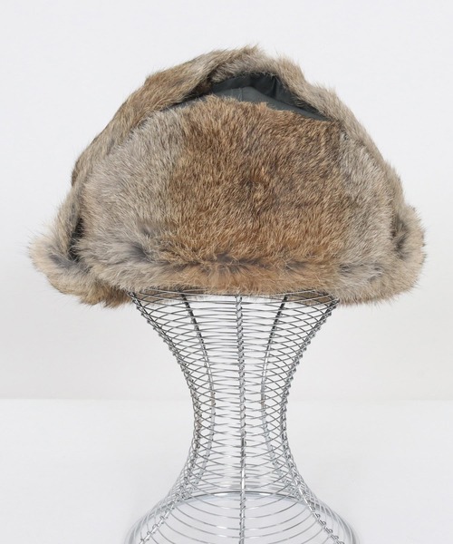 THEOREM キャップ 帽子 mko13192- Rabbit Fur Flight Cap フライト