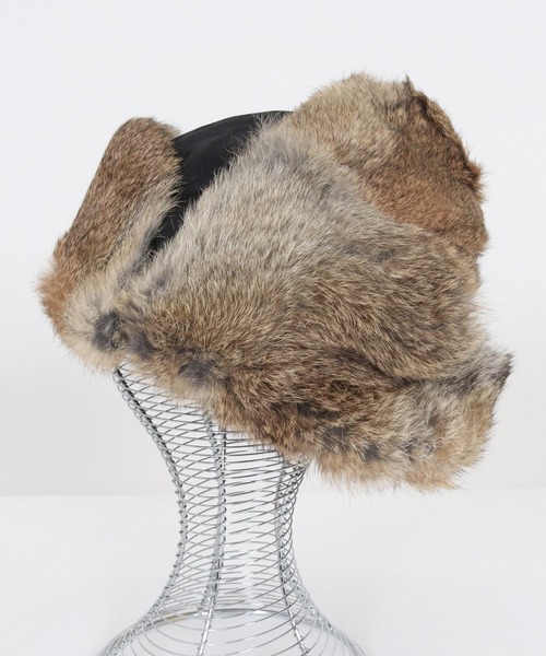 THEOREM キャップ 帽子 mko13192- Rabbit Fur Flight Cap フライト