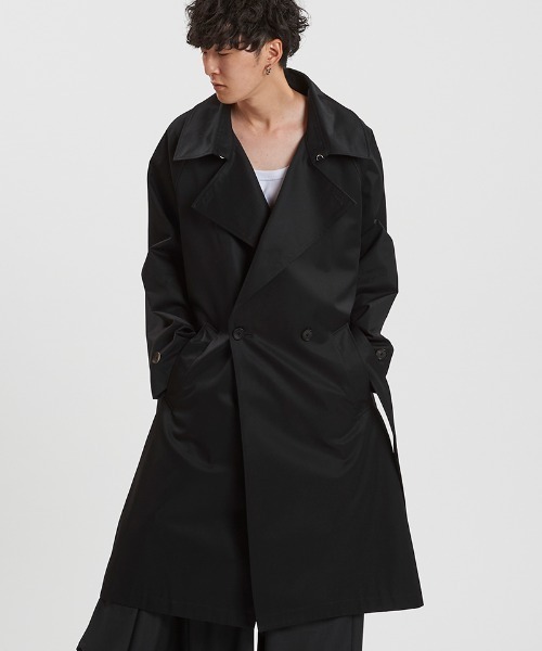 ☆新品☆ベンタイルforニューヨーカー　ライナー付きトレンチコート　ブラック NO ID.（ノーアイディー） トレンチコート コート mj11150-ベンタイル