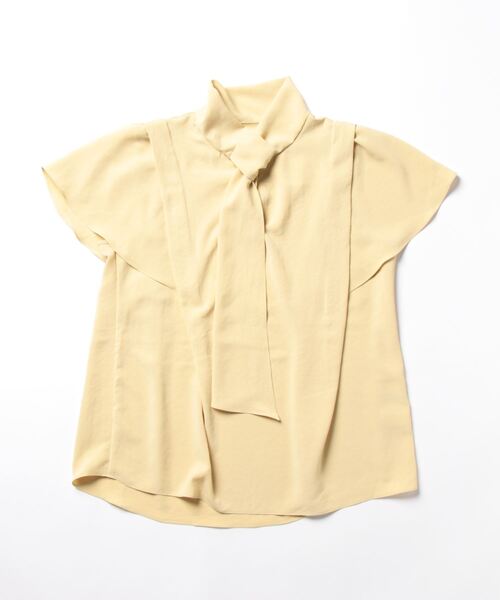 「TITE IN THE STORE」 半袖ブラウス 38 アイボリー レディース_画像4