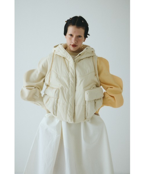 HeRIN.CYE コート アウター Bi color vest バイカラーベスト