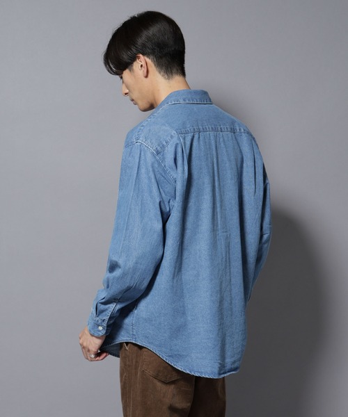 NANO universe（ナノ・ユニバース） シャツ ライトオンスデニムシャツ