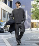 ワイドパンツ パンツ アーバンクリーンワイド+...の詳細画像3