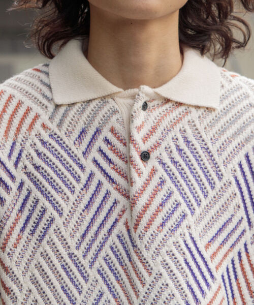 「GLOSTER」 長袖ニット S ホワイト系その他 メンズ_画像2