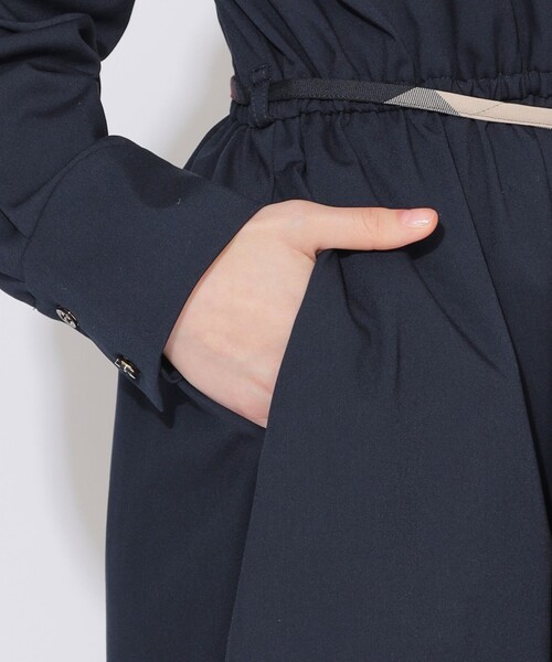 CB CRESTBRIDGE ワンピース サイドチェック切替ラウンドネック