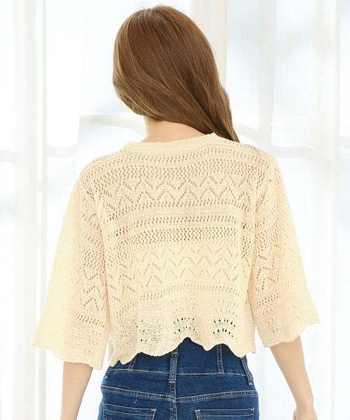 「TITTY&CO.」 長袖ニット FREE ベージュ レディース_画像7