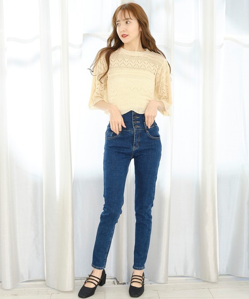 「TITTY&CO.」 長袖ニット FREE ベージュ レディース_画像8