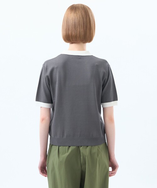 「MACKINTOSH PHILOSOPHY」 半袖ポロシャツ 38 ブラック レディースの画像