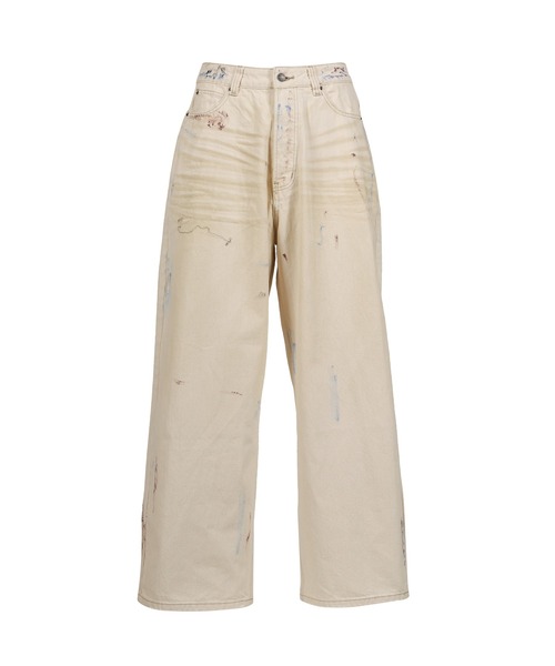パンツ Jaded London Ecru Paint Colossus Jeans ジーンズ ECRU WASH PAINT COLOSSUS JEAN メンズ レディース
