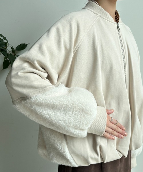 DouDou（ドゥドゥ） コート アウター 「WEB限定」裏毛×ボア切替