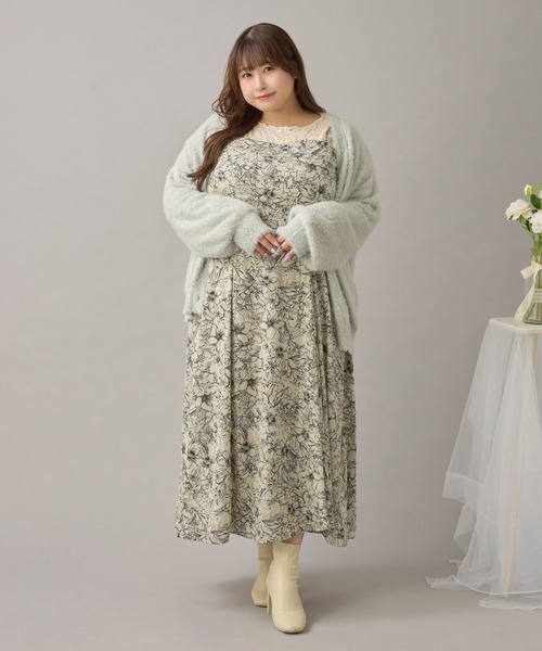 Louiosy（ルオシー） ワンピース 「大きいサイズ」ダブルストラップ