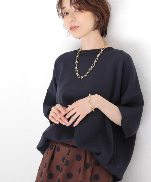 「VERMEIL par iena」 半袖ニット FREE ピンク レディース_画像3
