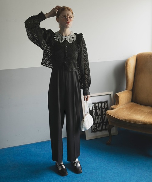 「BONLECILL noir」 オールインワン M ネイビー レディース_画像5