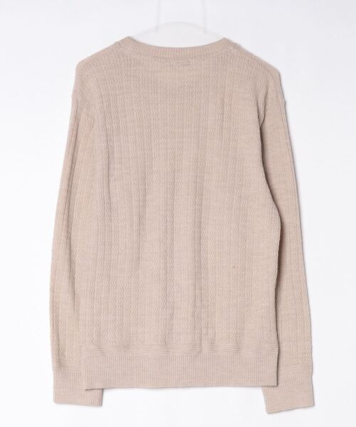 「MR.OLIVE」 長袖ニット MEDIUM ベージュ メンズ_画像2