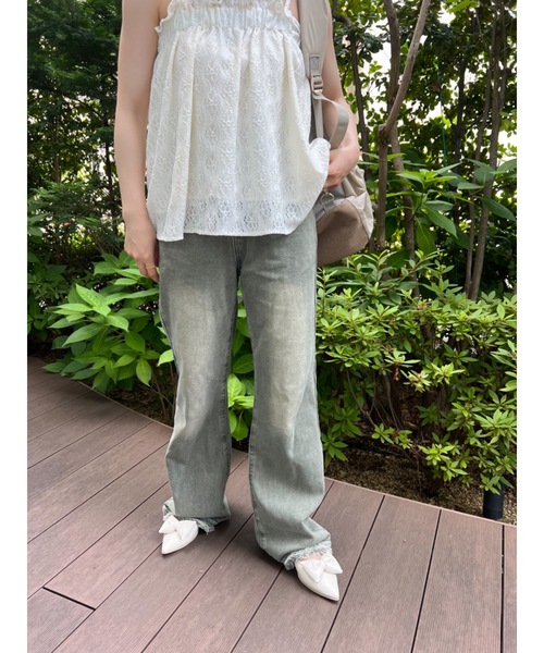 [jumelle] Denim брюки MEDIUM зеленый женский 