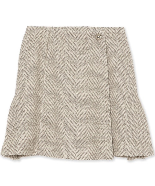 オーディア ミューズ（Audie a Muses）/MIXカラーミニスカート/ヘリンボン Audie a Muses（オーディア ミューズ） スカート MIXカラーミニ