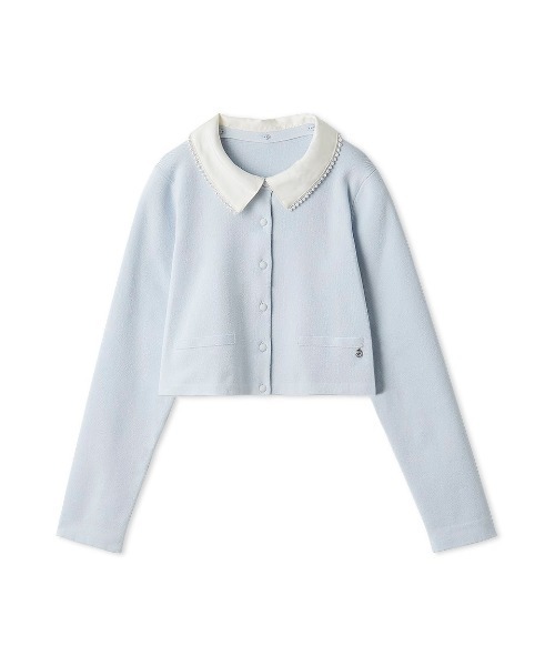 FRAY I.D（フレイ・アイディー） カーディガン パールトリムカラー