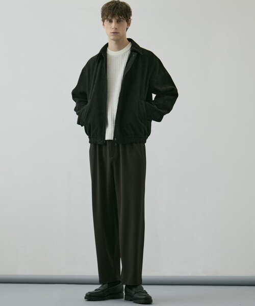 ブルゾン アウター LEATHER TEX SUEDE FLIGHT JACKET　｜冬服/ムレ防止/A2/イージーケア メンズの画像