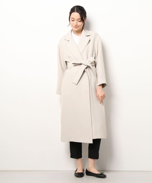 「NOBLE」 チェスターコート 36 ナチュラル レディース_画像2
