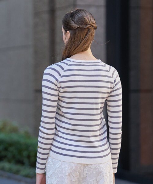 値下げ⭐️ドレステリア⭐️ウォッシャブルスウェット風ニット DRESSTERIOR（ドレステリア）の「◇【InRed4月号掲載】ウォッシャブル