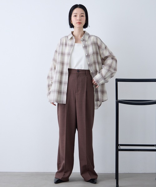 Aunely タンクトップ ノースリーブ 「Aunely」クールタッチ デコルテ