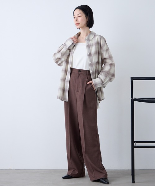 Aunely タンクトップ ノースリーブ 「Aunely」クールタッチ デコルテ